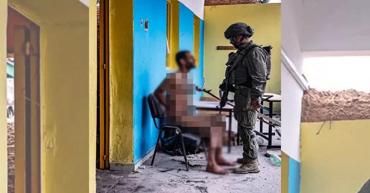 Israeli officer posts photo of him torturing ‘handcuffed’ hostage in Gaza