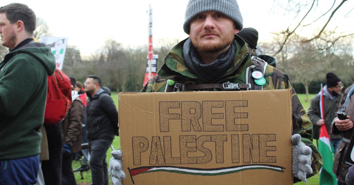 Pro-Palestine march sweeps through Manchester streets
