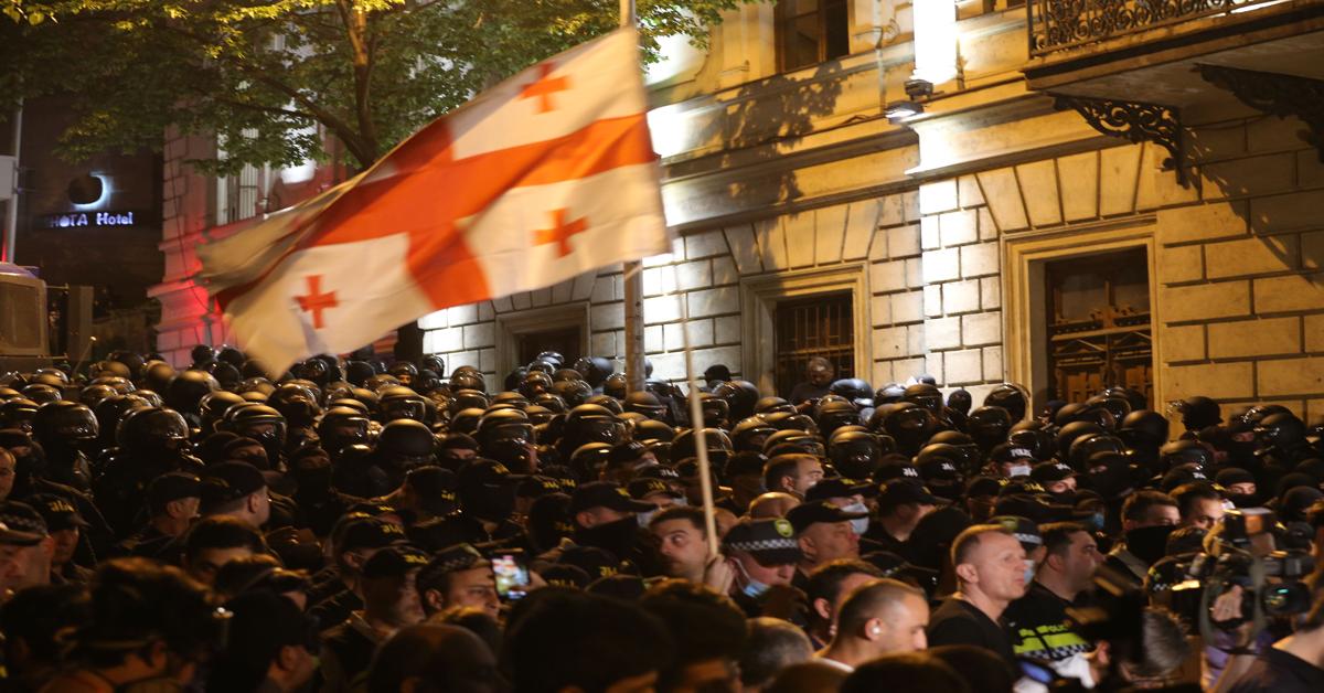 Protests surge against 'foreign agents' bill in Georgia