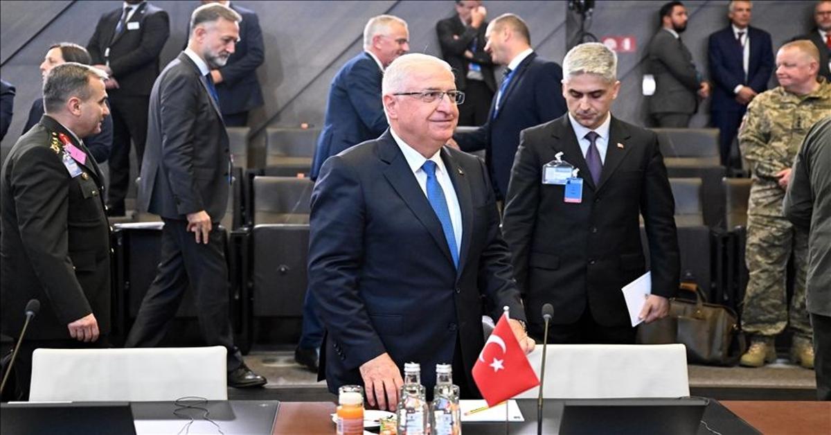 Turkish defense minister in Brussels for NATO meeting