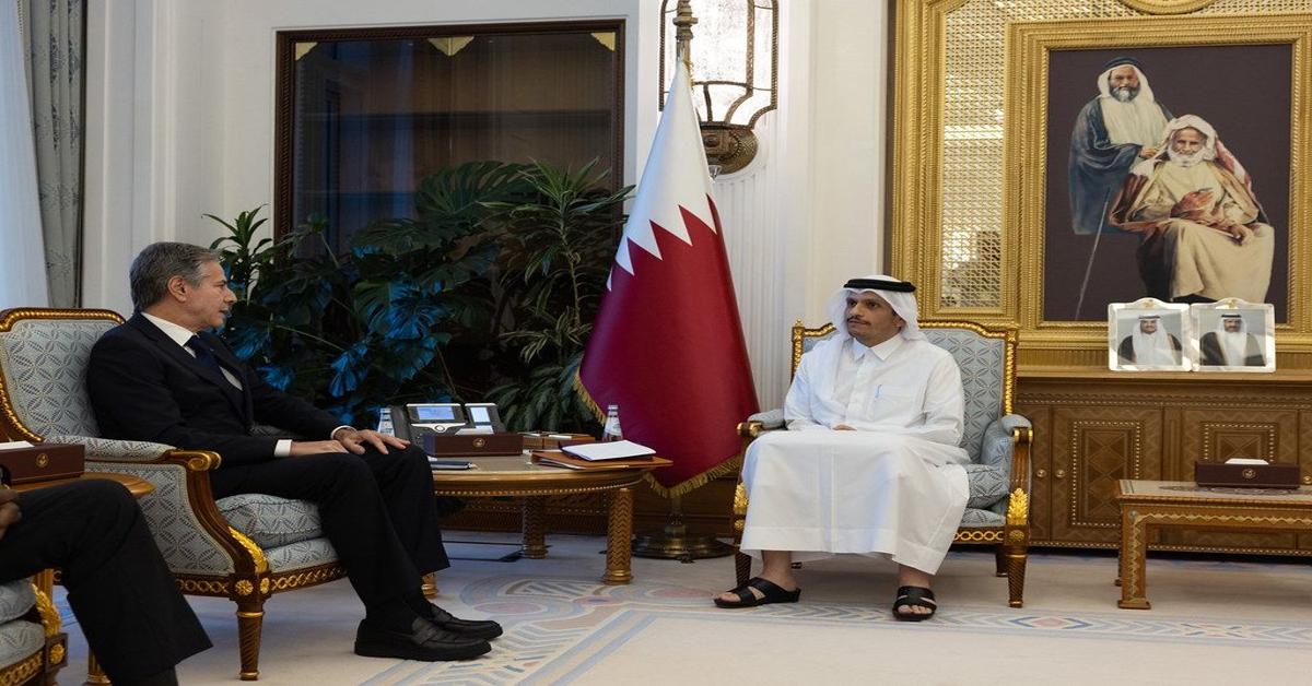 US diplomat Blinken meets Qatar's PM