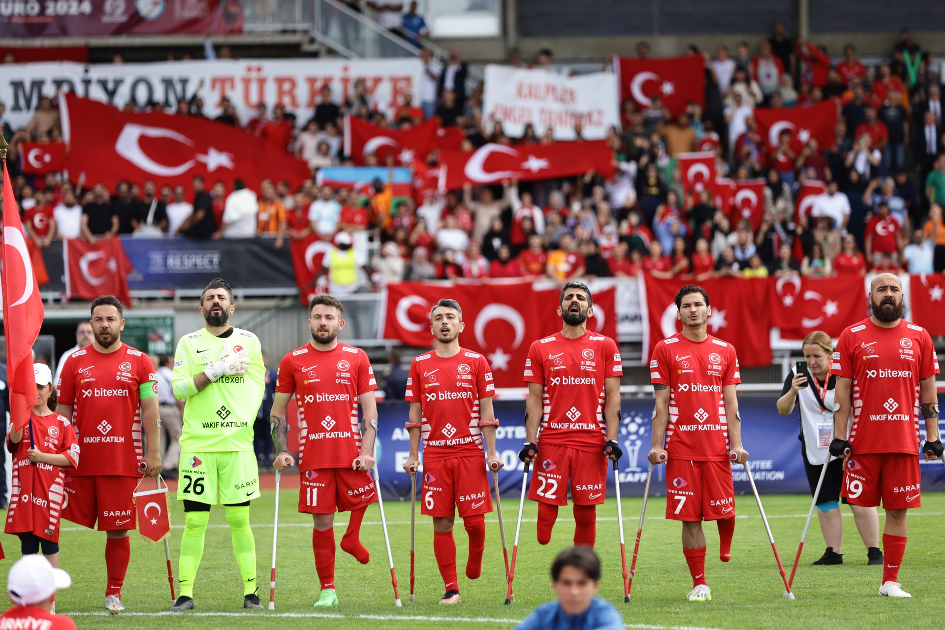 Turkish National Amputee Football Team becomes European champion for 3rd time