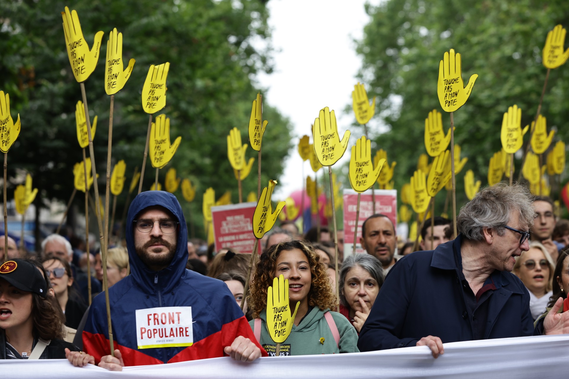 French protest against rise of far-right ahead of upcoming elections