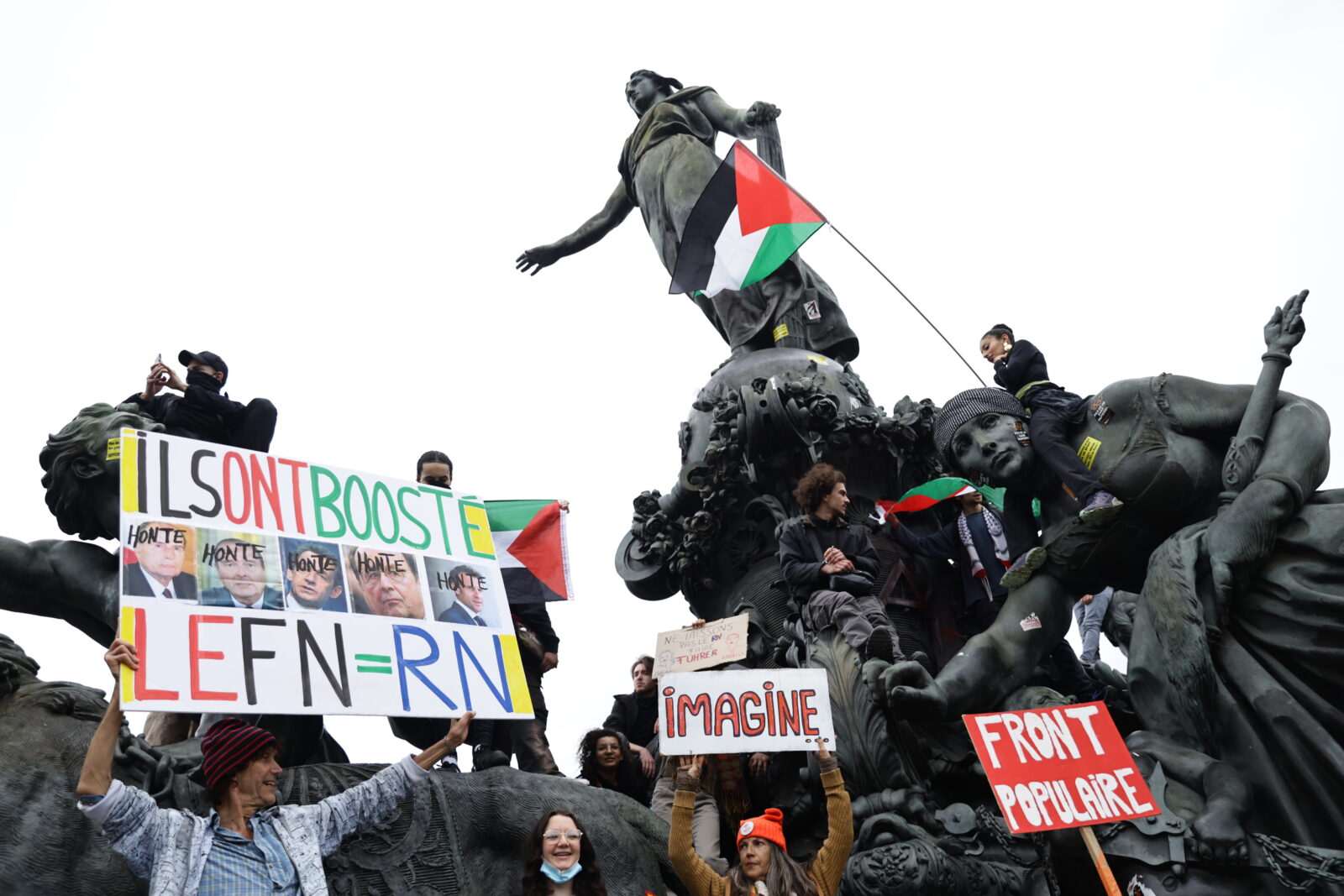 French protest against rise of far-right ahead of upcoming elections
