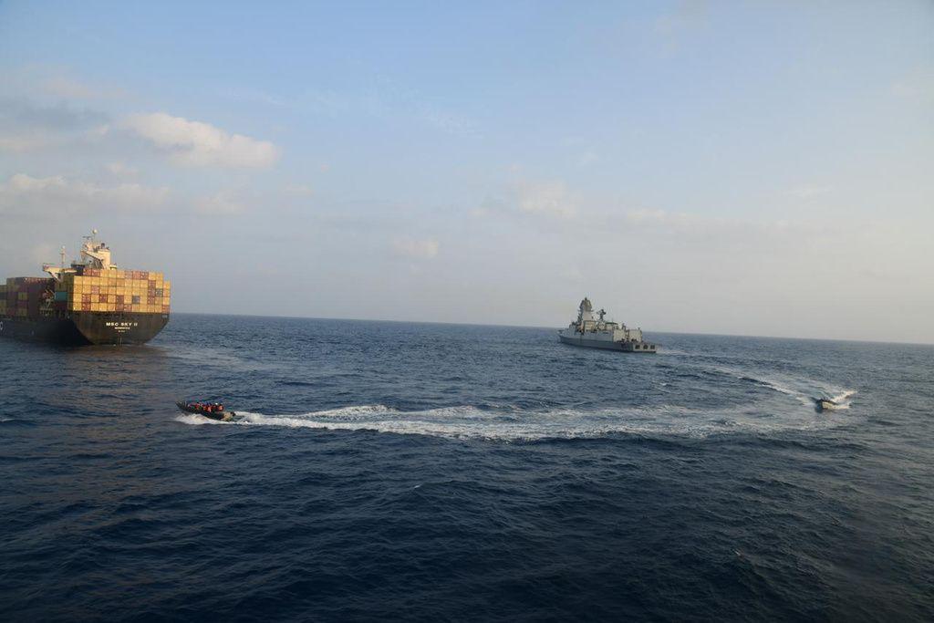 Missile attack by Houthis kills two crew members on commercial ship in Gulf of Aden