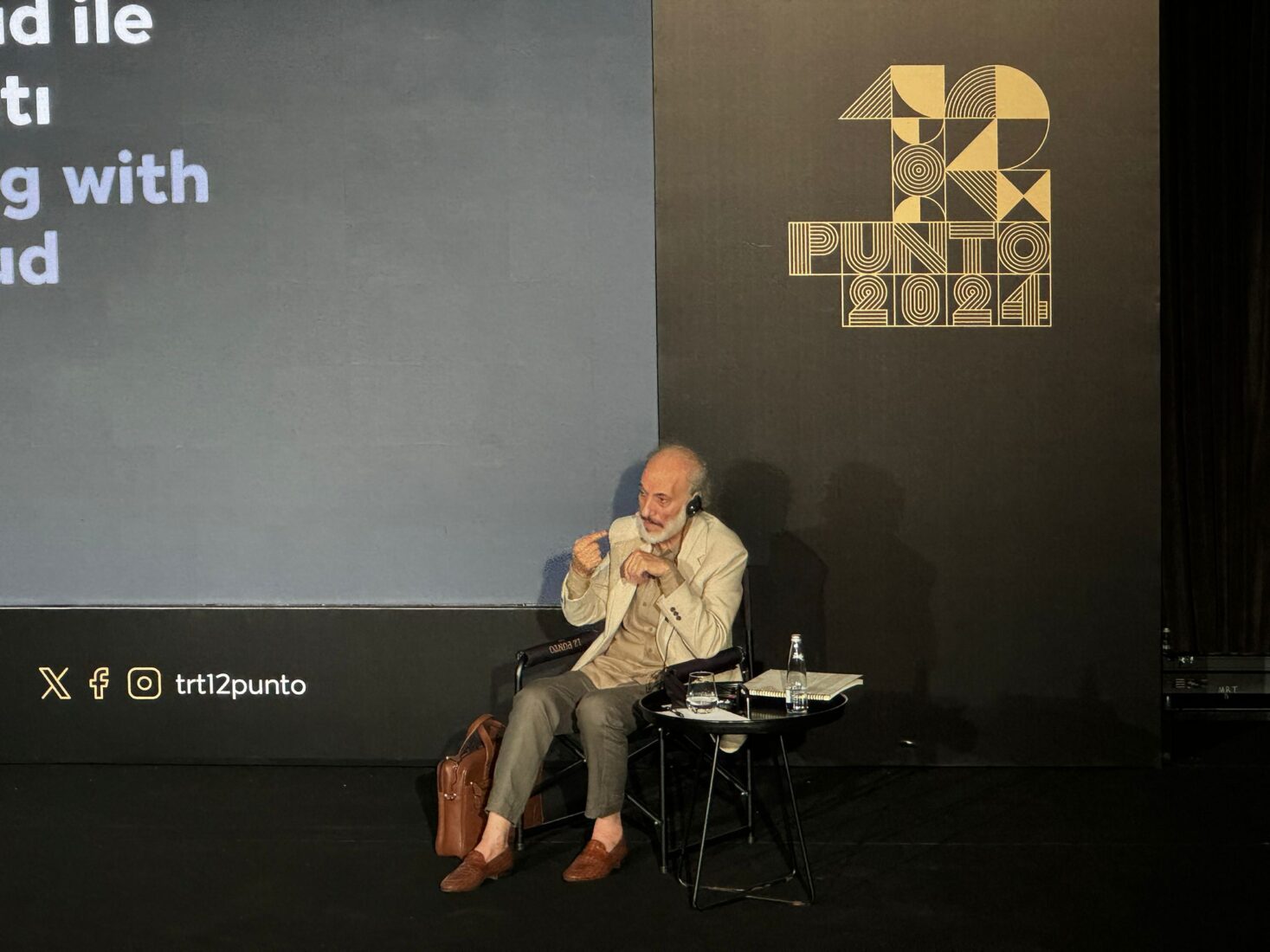 Hollywood actor Ghassan Massoud meets with cinema enthusiasts at the 