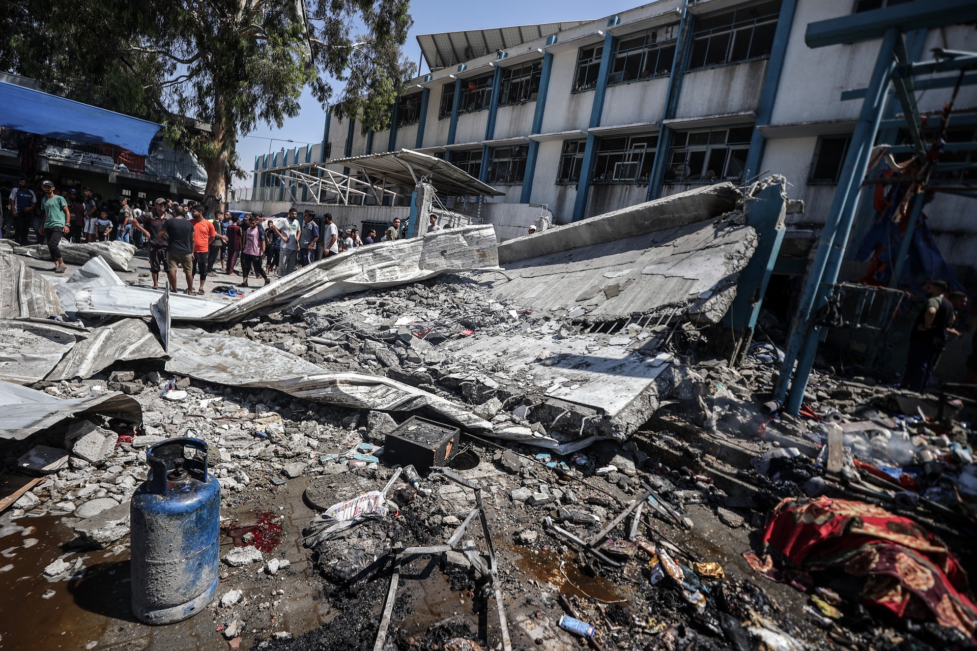 Israel strikes another school sheltering civilians