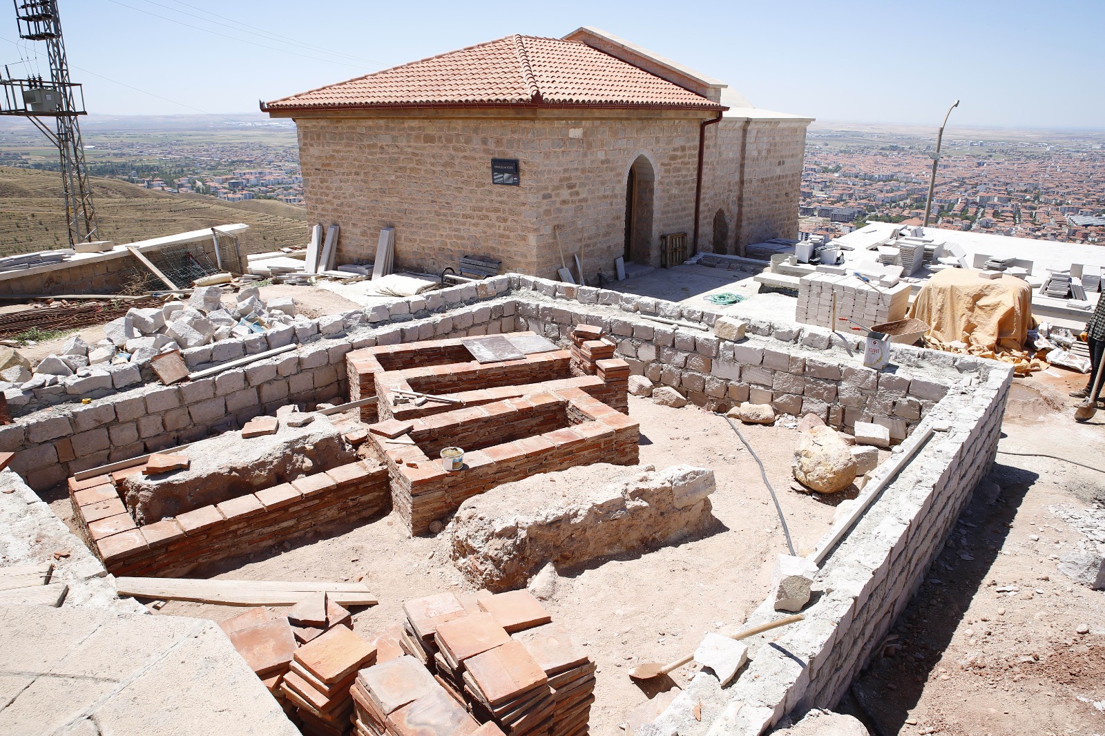 Recent archaeological excavations have uncovered five tombs dating back to the Seljuk period, Aksaray, Türkiye, July 31, 2024. (AA Photo)