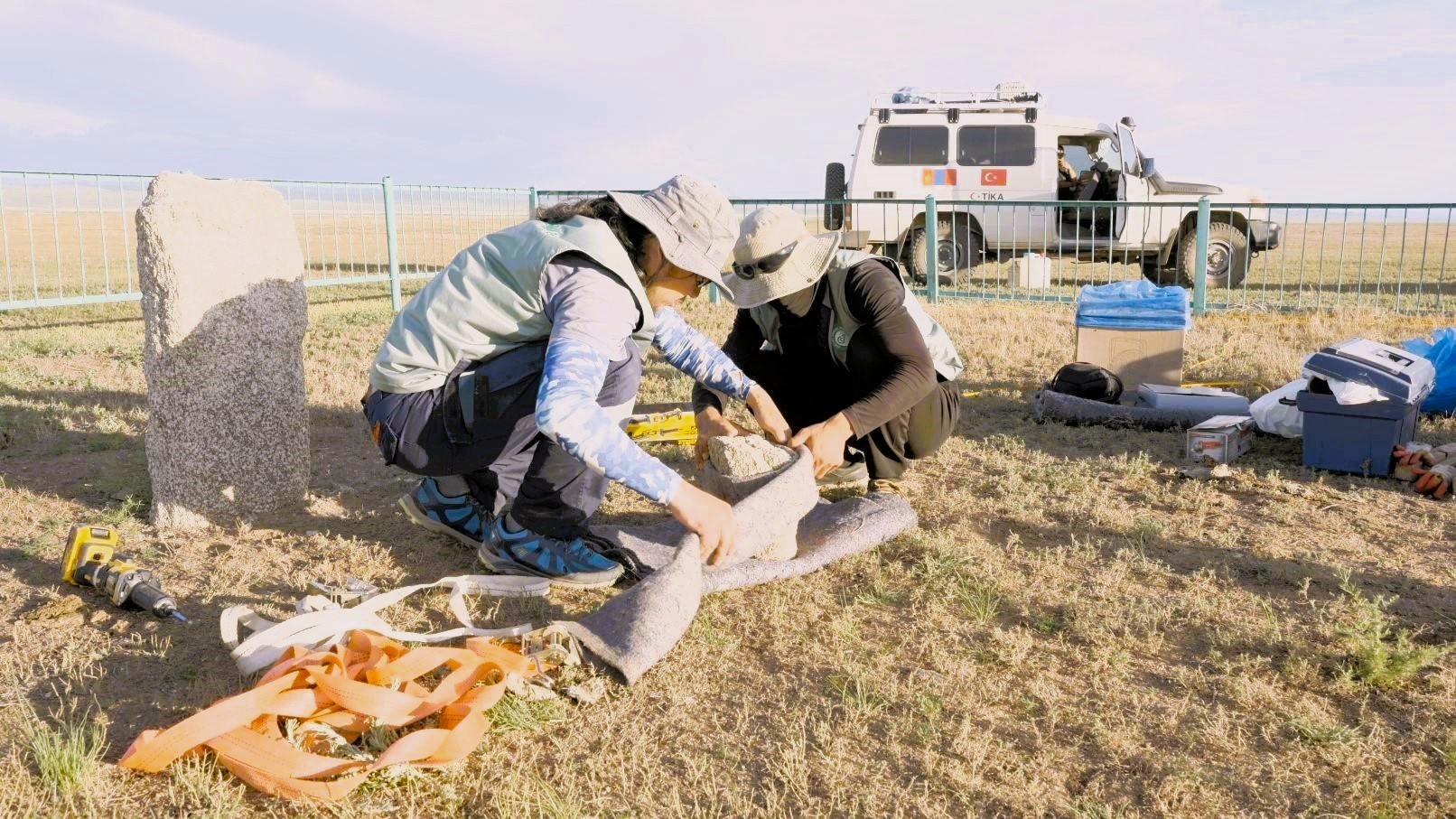 Silent witnesses of Gokturk era in Mongolia restored by Türkiye