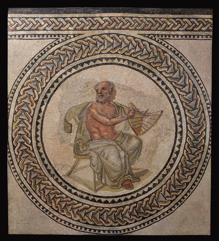  This is a mosaic from Johannisstraße, Trier dating to the early third century AD, showing the Pre-Socratic Greek philosopher Anaximander of Miletus holding a sundial (Photo by Rheinisches Landesmuseum Trier/Th Zühmer)