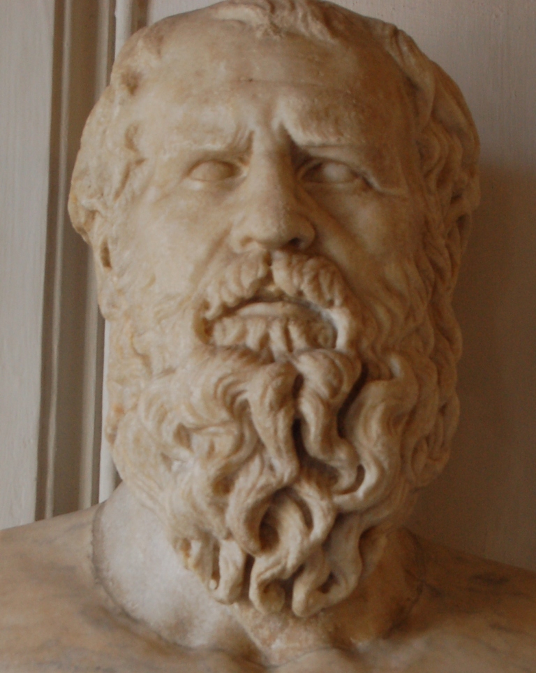 Bust of an unknown philosopher. This one is in the Capitoline Museum in Rome. One suggestion is that it is Heraclitus, but the museum makes no such assumption (Photo by Capitoline Museum)