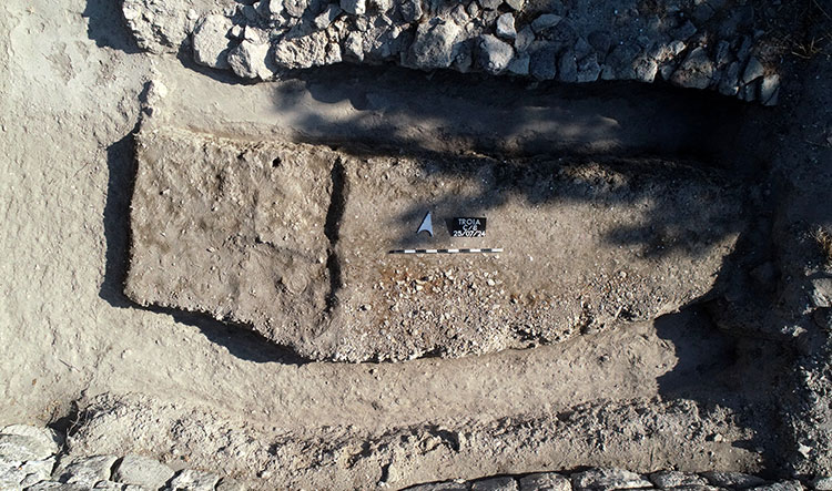 Archeologists carry out excavations in the ancient city of Troy, Canakkale, Türkiye, July 26, 2024. (AA Photo)