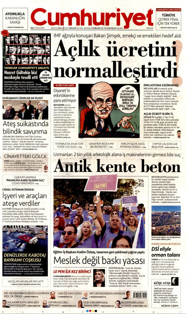 Türkiye's opposition media blasts finance minister over minimum wage comments