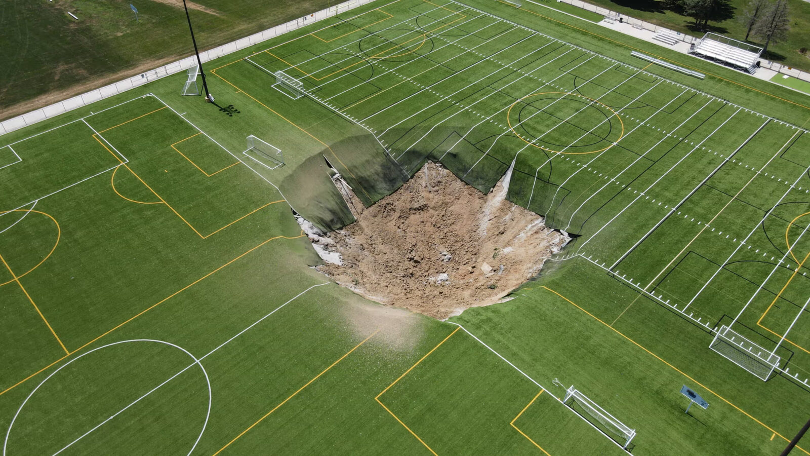 How do sinkholes threaten Turkish farmers' livelihoods in Konya?