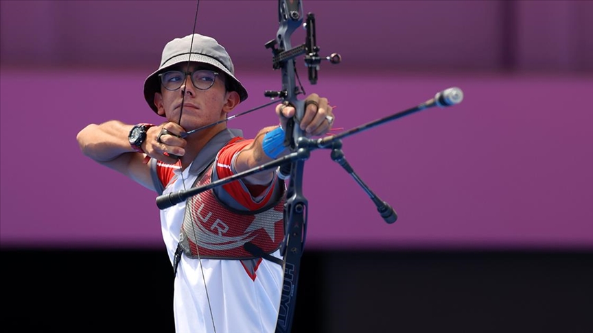 Mete Gazoz competes in Tokyo Olympics, Japan, July 31, 2021. (AA Photo)