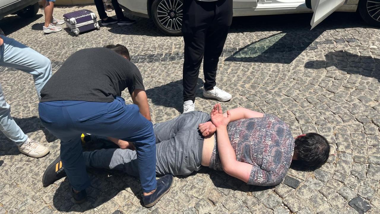 Evgenii Serebriakov apprehended in Bodrum, Mugla. (Photo via Anadolu Agency) 