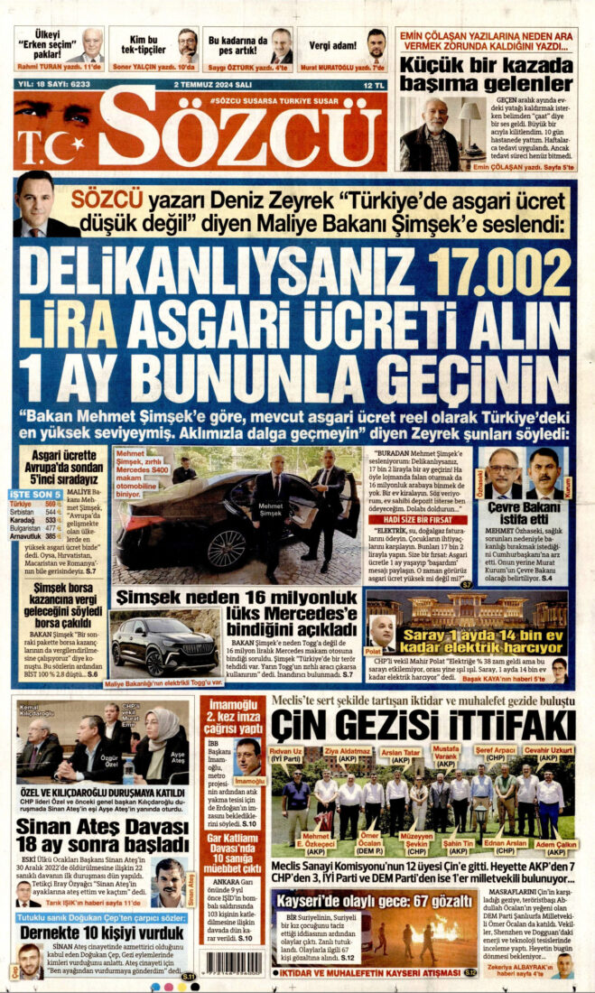 Türkiye's opposition media blasts finance minister over minimum wage comments