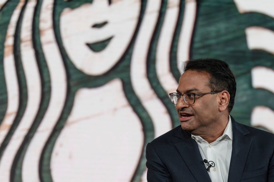 Starbucks CEO Laxman Narasimhan (AP)