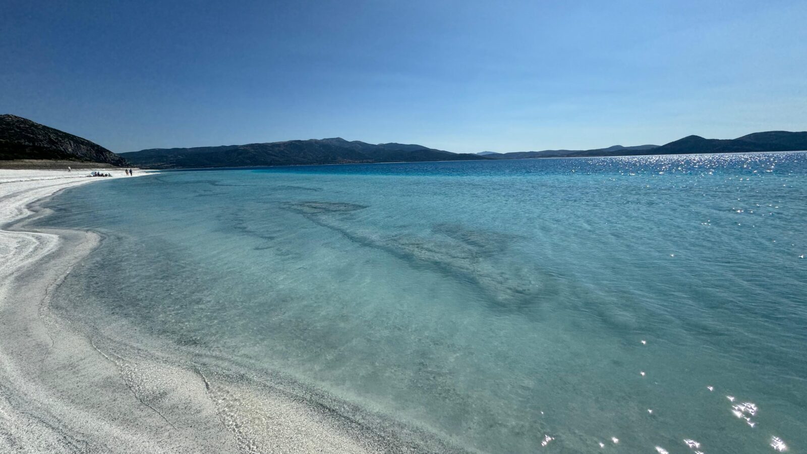 Salda Lake's pristine waters beckon, Salda Lake, Burdur, Türkiye, Aug. 28, 2024. (AA Photo)