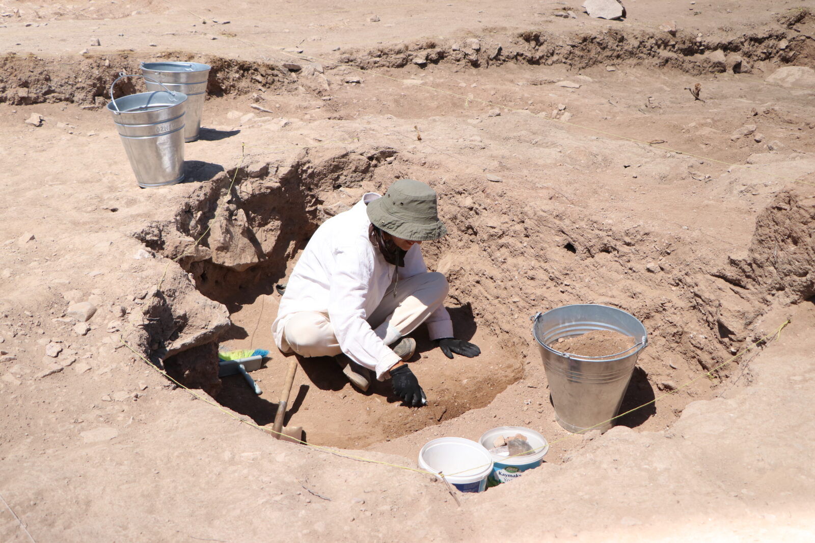 Excavations at Bekcitepe Hoyuk in Bor district of Nigde, Türkiye, Aug. 29, 2024. (AA Photo)