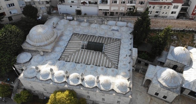 Discover the elegance of Mihrimah Sultan Mosque, a masterpiece by Mimar Sinan, gracefully perched on the highest hill of Istanbul. August, 2024. (Photo IHA)