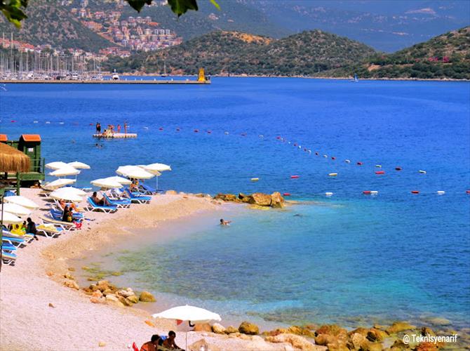 Enjoy tranquility and convenience at this free beach, Acisu Public Beach, Kas, Türkiye, August 2024. (Photo Kas Municipality)