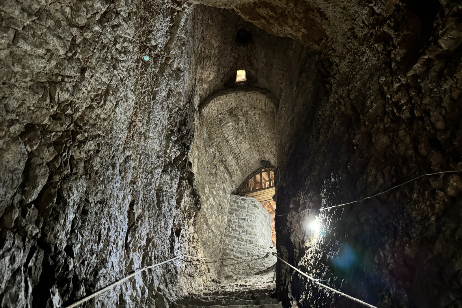Archeologists uncover a 2,800-year-old water cistern in Harput Castle from the Urartian period, Elazig, Türkiye, Aug. 21, 2024. (AA Photo)