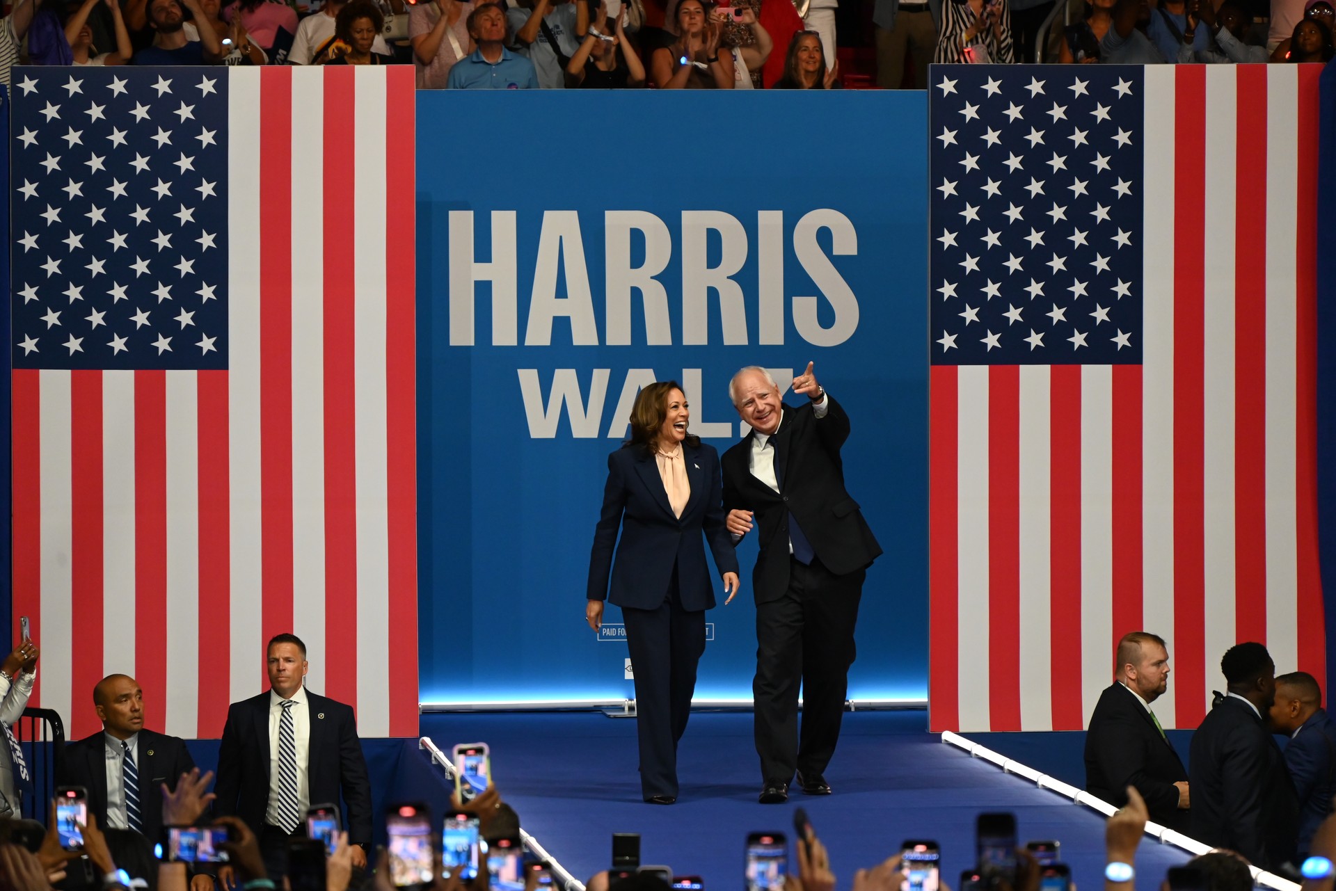 Kamala Harris, Tim Walz kick off campaign with 1st rally in Philadelphia