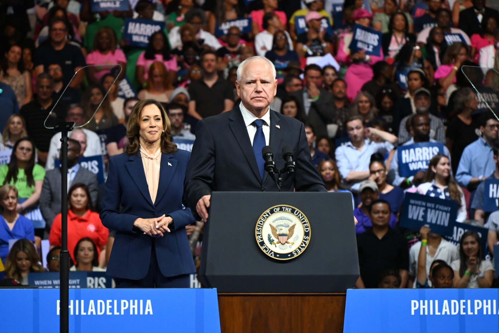 Kamala Harris, Tim Walz kick off campaign with 1st rally in Philadelphia