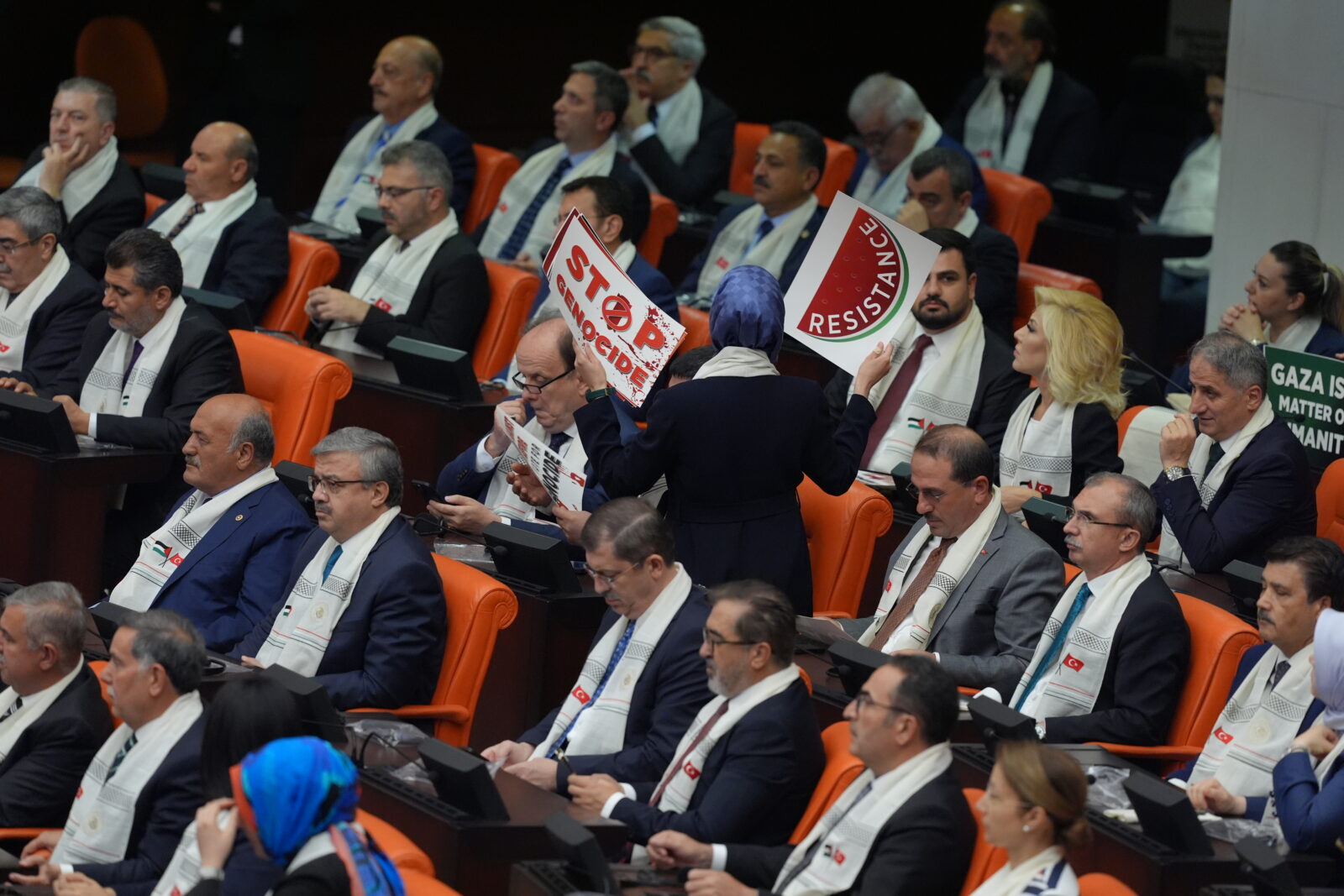 Int'l community silent, Türkiye not: Palestine’s Abbas at Turkish Parliament