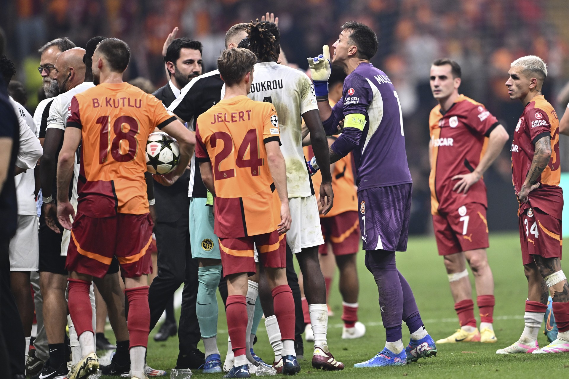Galatasaray's UEFA exit marred by heated on-field fight with Young Boys