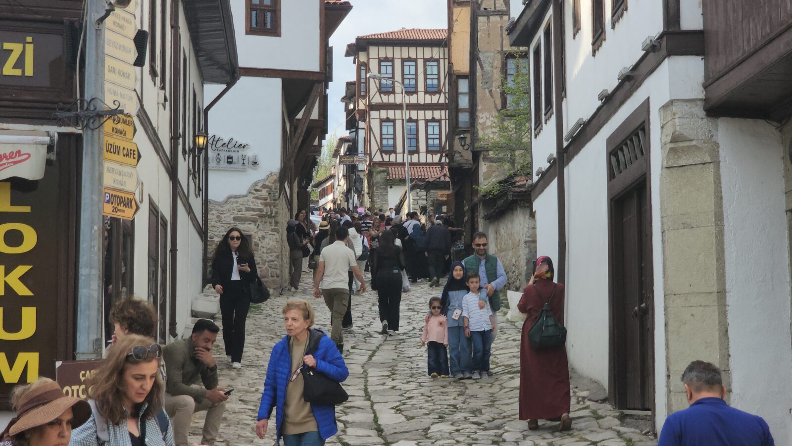 View of a historic Ottoman street in UNESCO World Heritage Site, Safranbolu, in Karabuk, Türkiye, July 27, 2024. (IHA Photo)