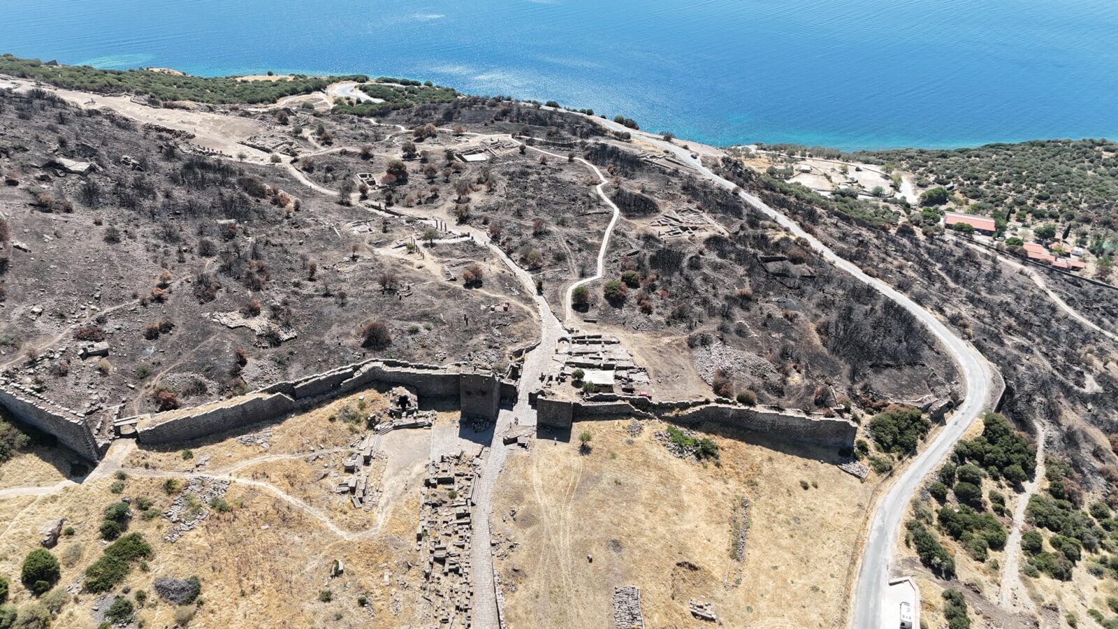 Assos Ancient City, Canakkale, Türkiye, August 30, 2024 (IHA Photo)