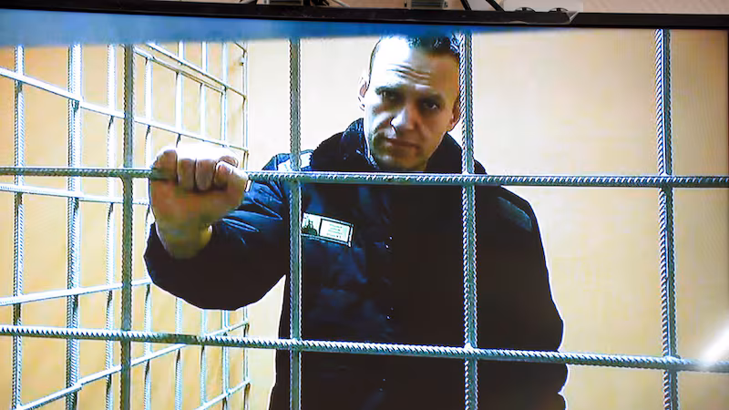 Alexei Navalny in prison.