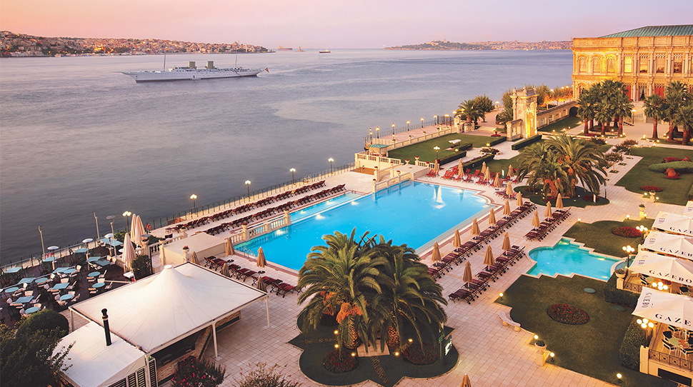 A picture of Ciragan Palace in Istanbul, Türkiye 