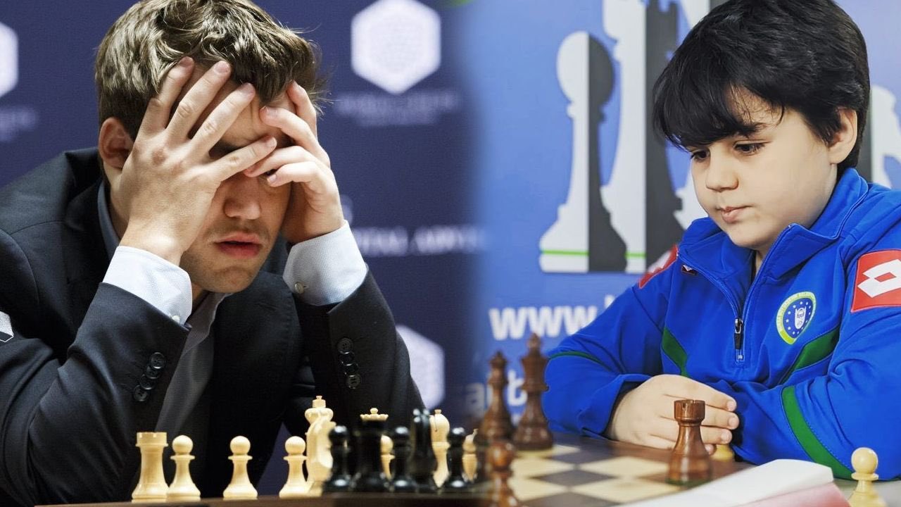 Yagiz Kaan Erdogmus recently defeats one of the best chess players in history, Magnus Carlsen, July 7, 2024. (Photo via X / @TansuYegen)