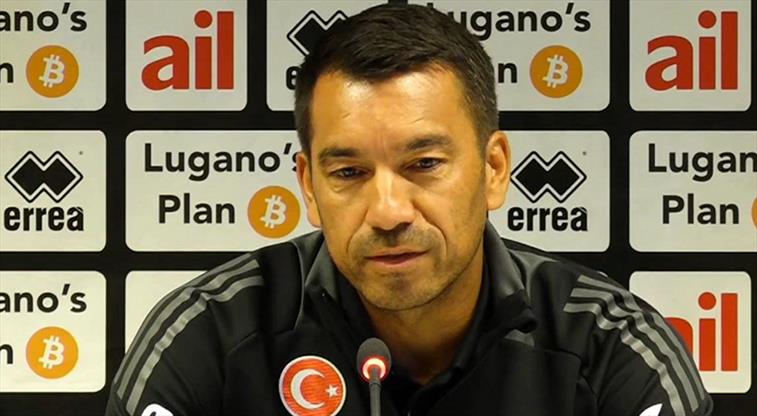 Besiktas coach Giovanni van Bronckhorst made statements before the Lugano match