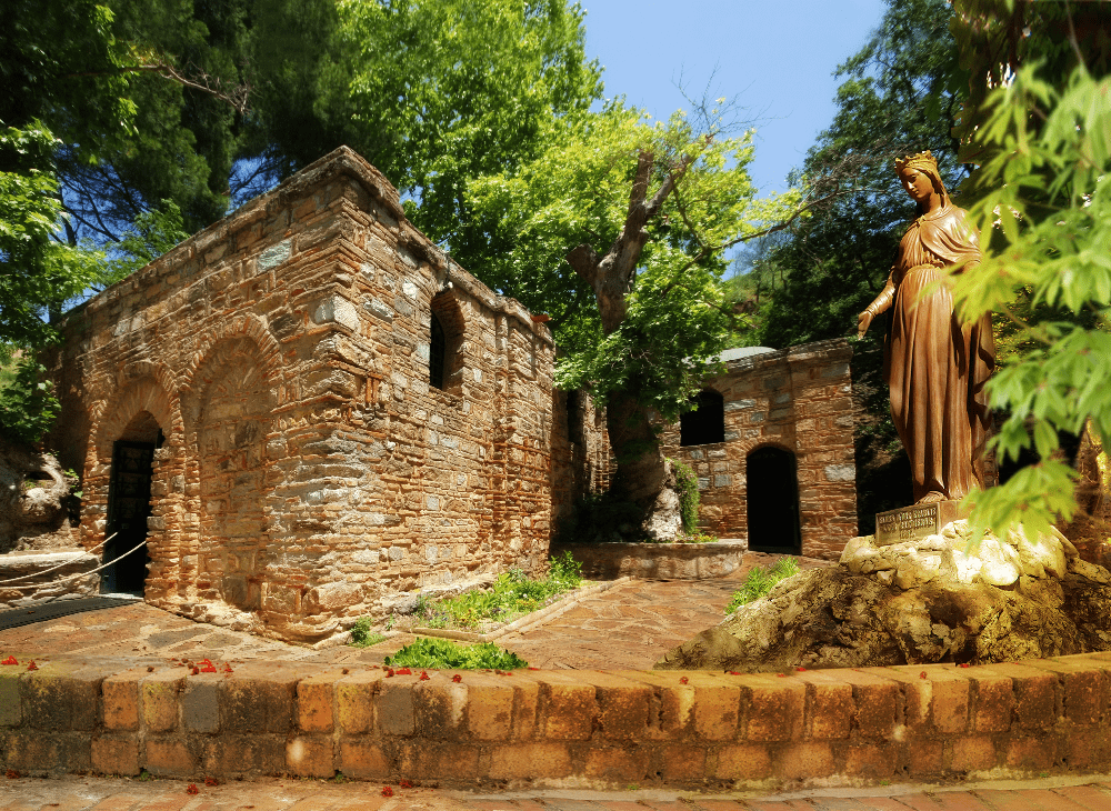 Explore the haunted serenity of The House of the Virgin Mary, a gem among Türkiye's creepiest haunted places, August 2024. (Selcuk Municipality Photo)