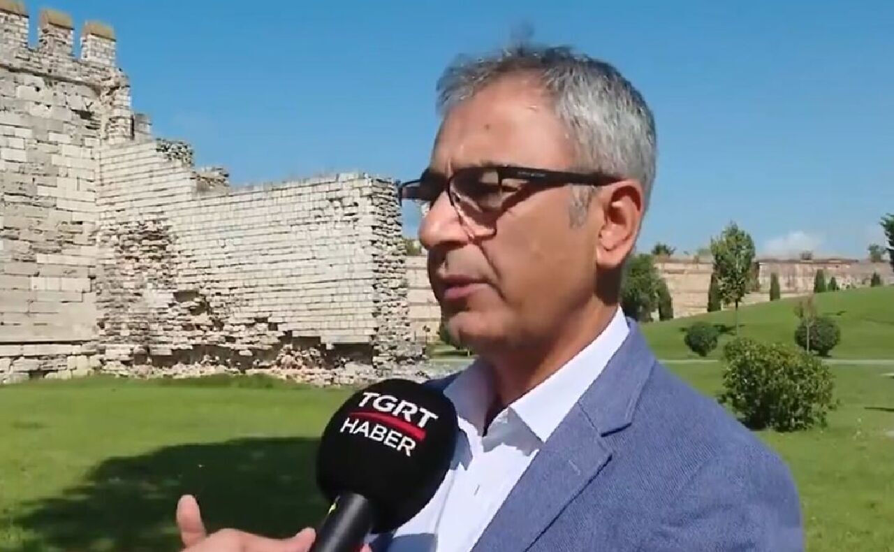 Tevfik Hos answers questions by TGRT News, Istanbul, Türkiye, August 7, 2024 (Photo via Türkiye Gazetesi)