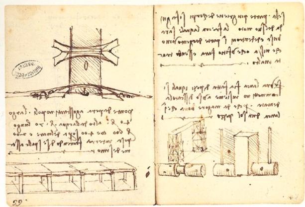 A bridge designed in 1502 by Leonardo da Vinci for Ottoman Sultan Bayezid II to be built over the Golden Horn in Istanbul, Türkiye. (Photo via Wikipedia)
