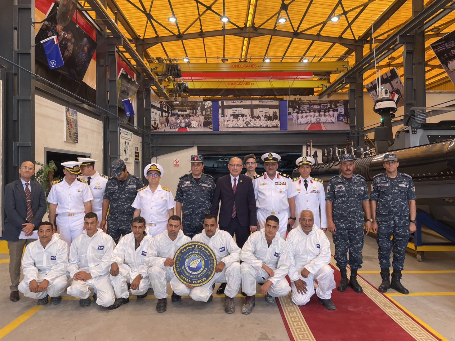 Turkish corvette TCG Kinaliada visits Alexandria Port in Egypt