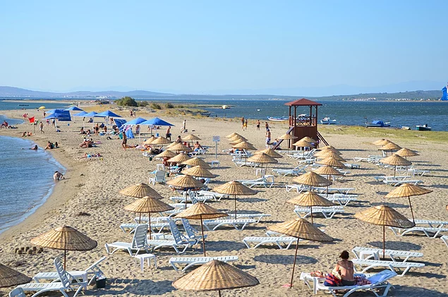 Experience the serene beauty and stunning sunsets of Altinova Beach, a coastal paradise near Ayvalik, August, 2024. (Photo Bizim Ayvalik)