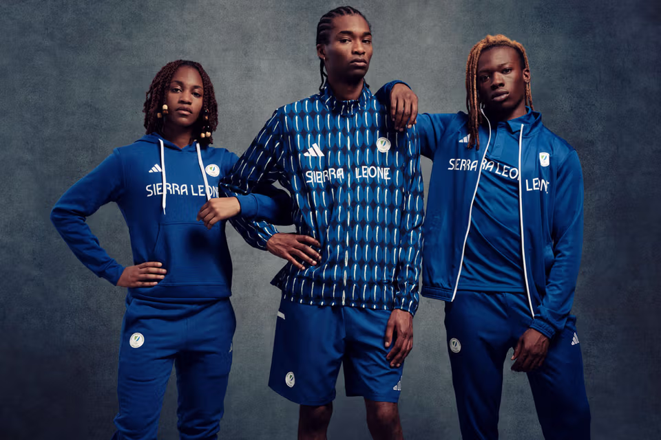 LABRUM and Adidas present official Olympic team kit for Sierra Leone, July 9, 2024. (Photo via Adidas)
