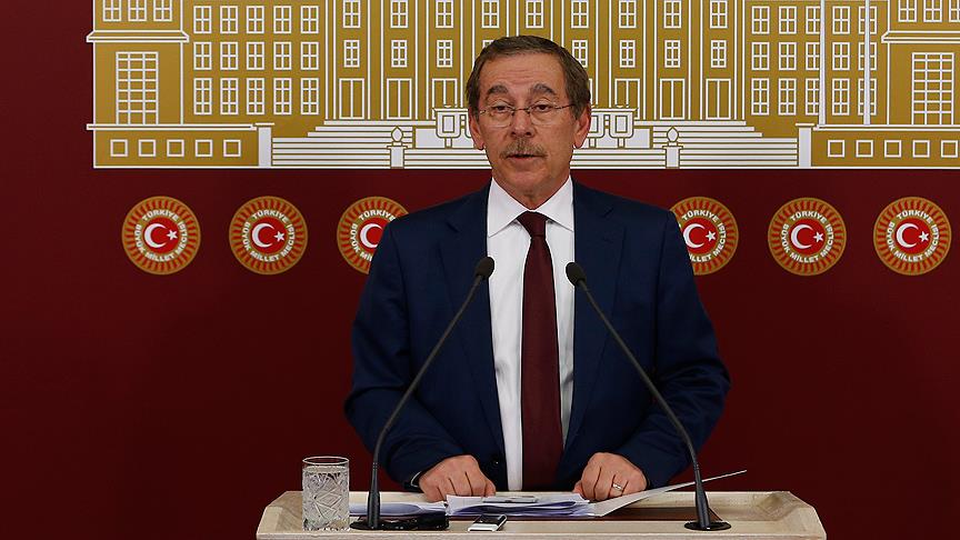 Konya MP Sener said, “There was a debate on the Turkish call to prayer in Turkey in the past, but the debate on the Turkish call to prayer was closed in 1950 with the votes of the CHP. It is wrong for someone to bring this up again.”, Ankara, November 9, 2018 (AA Photo)