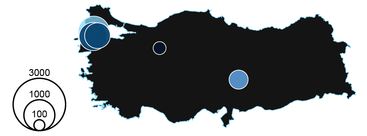 4.8GW of coal capacity remaining under development in Türkiye is largely stalled, Credit: Carbon Brief, based on Global Coal Plant Tracker, GEM.