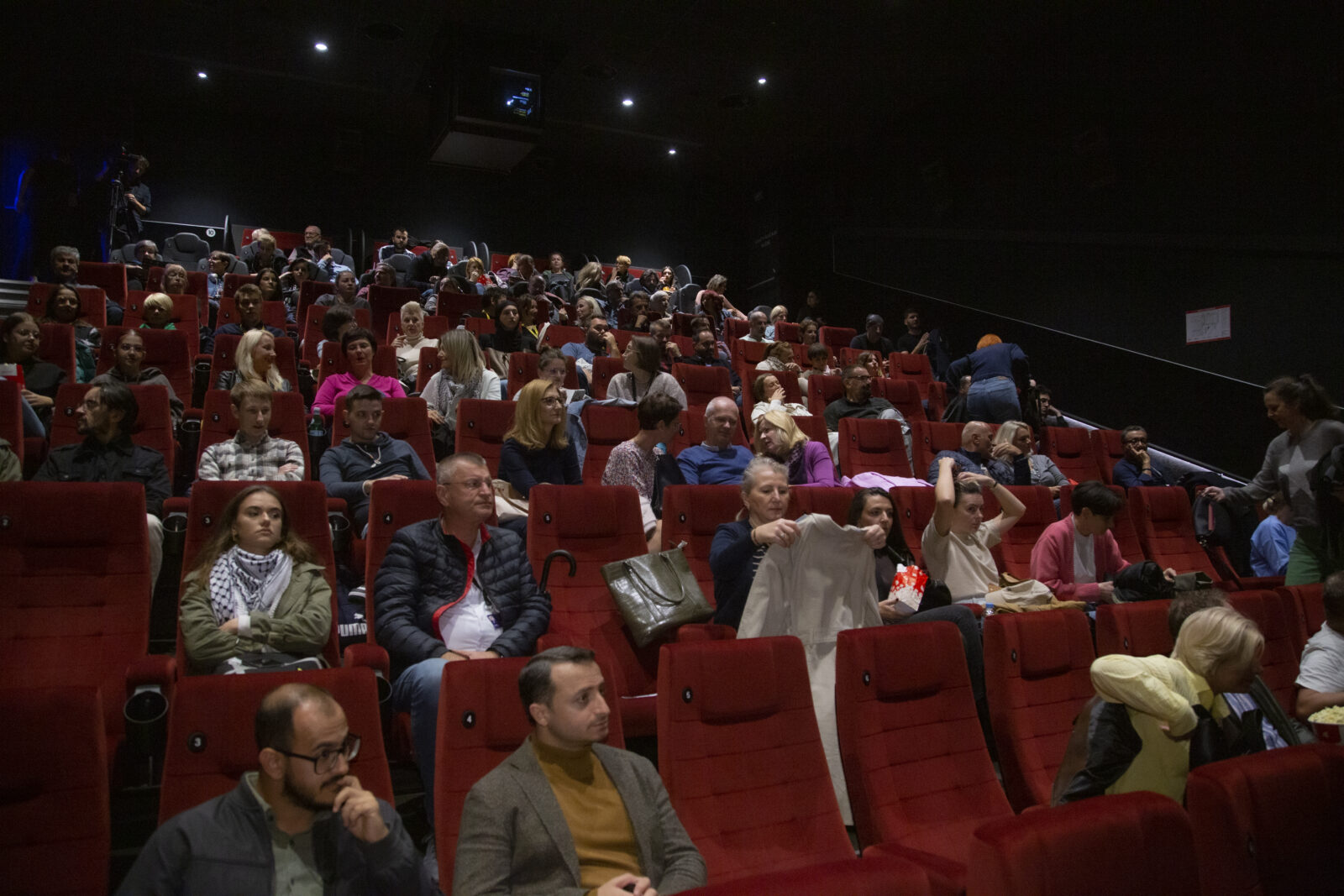 The international screening of the documentary “Holy Redemption” prepared by the TRT World Research Team under difficult conditions was held at the 7th International Al Jazeera Balkans Documentary Film Festival (AJB DOC) organized by Al Jazeera Balkans in Sarajevo, Bosnia and Herzegovina, September 15, 2024 (AA Photo)