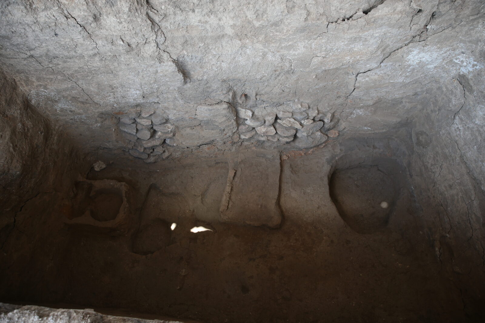 A glimpse of 5,200-year-old Bronze Age structures, carefully buried and preserved, revealing ancient rituals and secrets from Türkiye's rich history at Kulluoba Hoyuk, Eskisehir, Türkiye, September 1, 2024 (AA Photo)