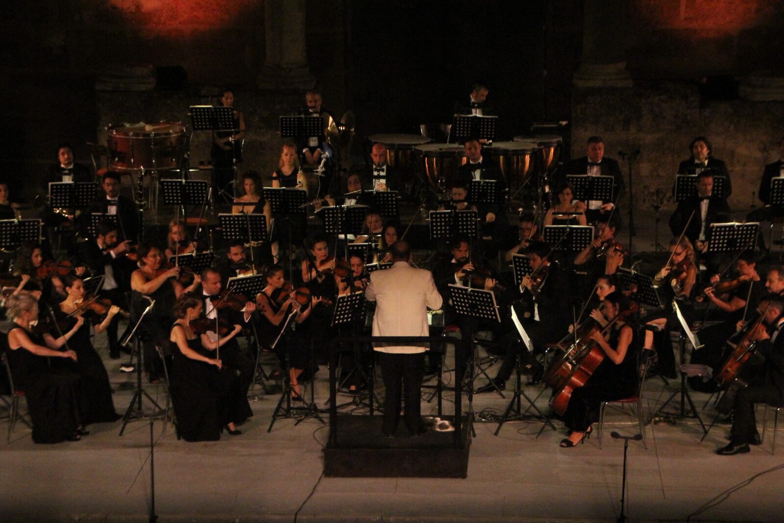 “Opera Gala Night” concert meets art lovers at the 31st International Aspendos Opera and Ballet Festival organized by the General Directorate of State Opera and Ballet of the Ministry of Culture and Tourism, Antalya, Türkiye, September 16, 2024 (AA Photo)