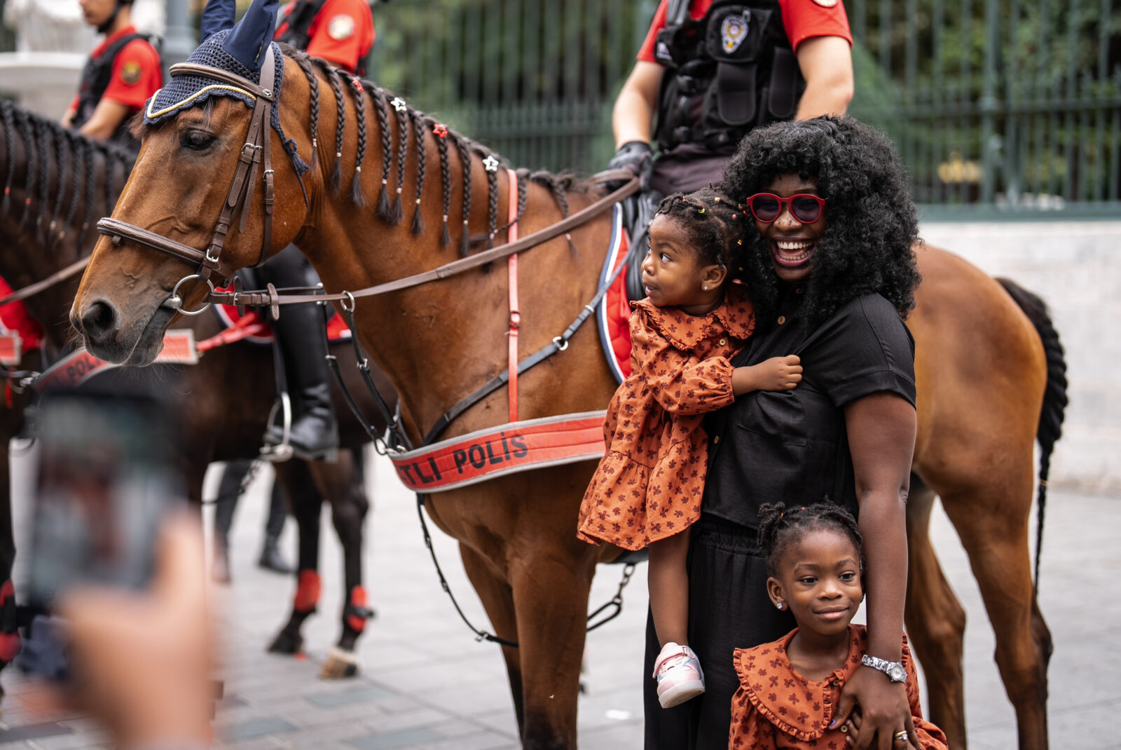 Mounted police officers on duty at many points of the city, especially tourist attractions, within the Istanbul Police Department have become a favorite of citizens and tourists, Istanbul, Türkiye, September 8, 2024 (AA Photo)