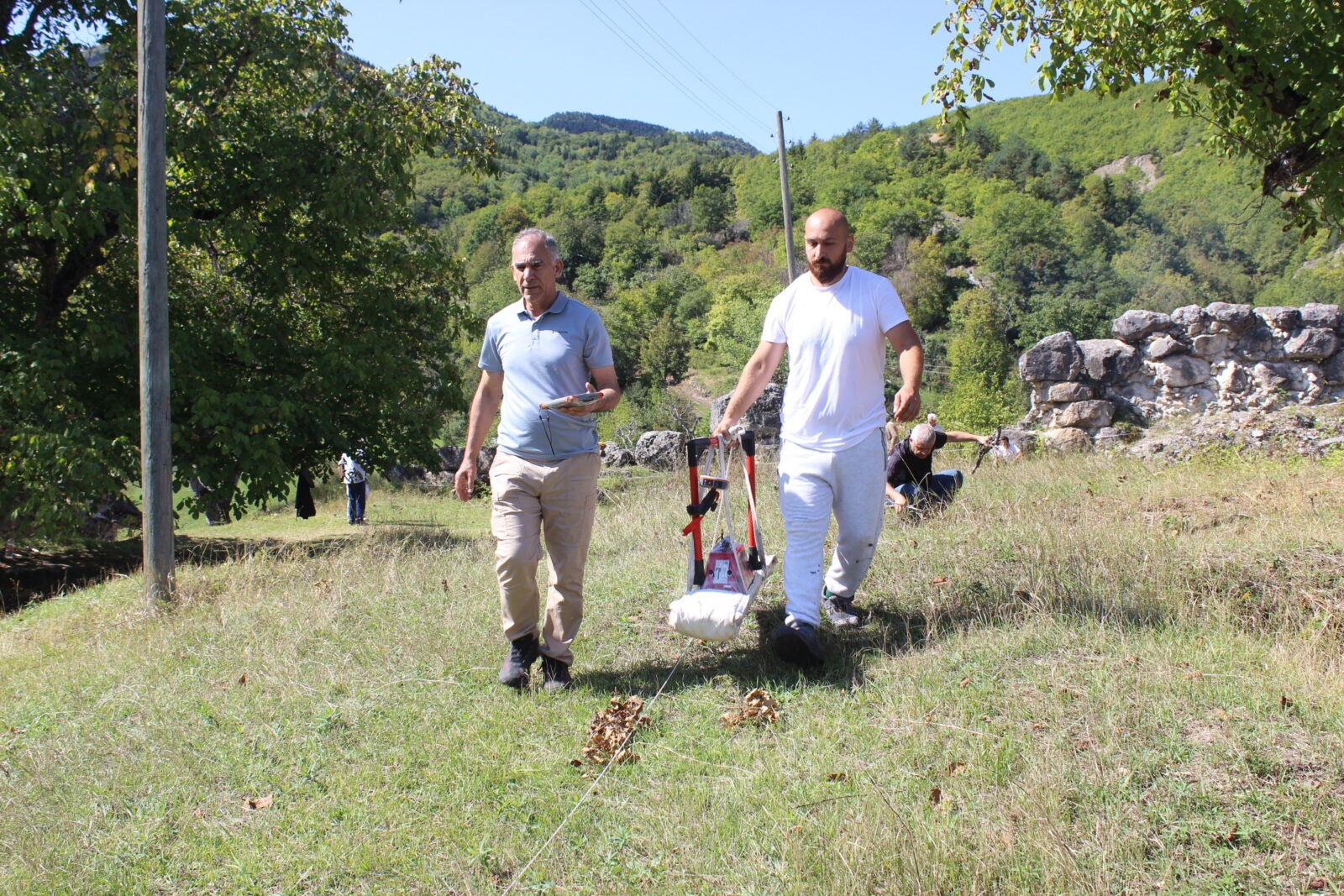 In Artvin, archaeological sites at three locations were imaged using ground-penetrating radar, Türkiye, Sept. 24, 2024 (AA Photo)